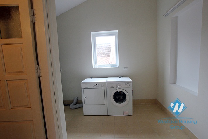 Unfurnished house with swimming pool for rent in Westlake area, Hanoi